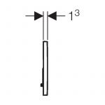 Geberit tipka Sigma 01 crna RAL 9005 115.770.DW.5