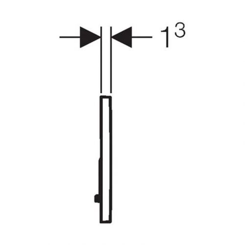 Geberit tipka Sigma 01 crna RAL 9005 115.770.DW.5
