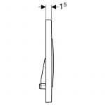 Geberit tipka Sigma20 bela 115.882.01.1