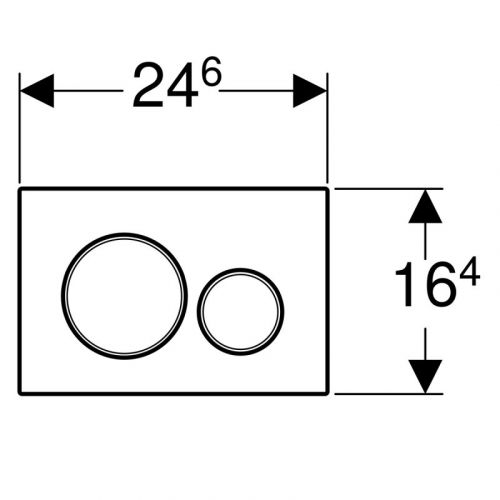 Geberit tipka Sigma20 bela 115.882.01.1