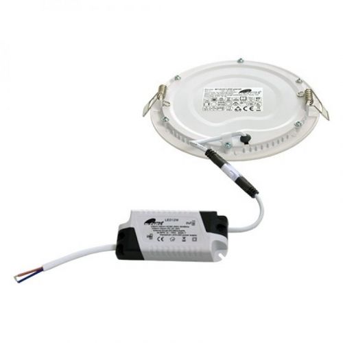 M12UO 12W 6500K beli ugradni okrugli LED panel
