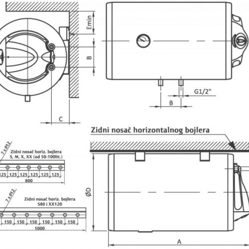 Elit Bojler 60l TALAS S60H