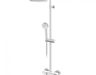 STOLZ 137351W baterija za tuš kadu sa usponskim i ručnim tušem i izlivom - white