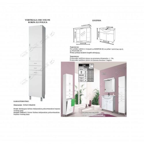 DM vertikala 35x190 - korpa