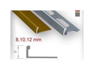 ALU Lajsna L profil sjaj srebrna 10 mm 2.7 m