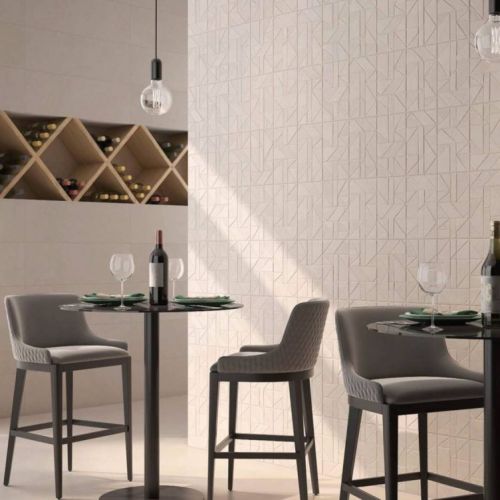 Gravel Geo Cream 25x75