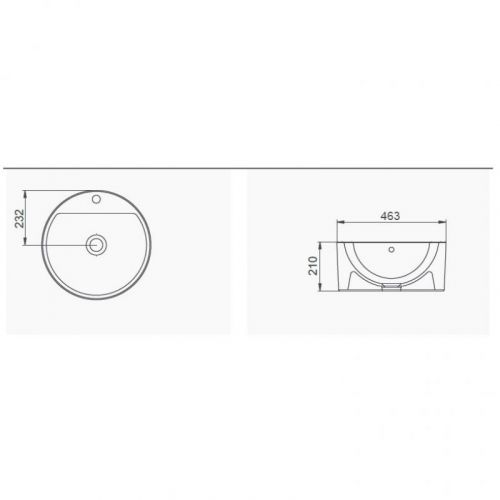 Aqua Lavabo 44 cm