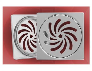 Podna rešetka 5380 150×150/Ø130mm inox